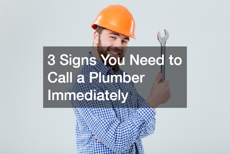 3 Signs You Need to Call a Plumber Immediately